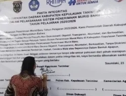 SPMB 2025/2026, Pemkab Tanimbar Pastikan Seleksi Siswa Baru Transparan dan Akuntabel