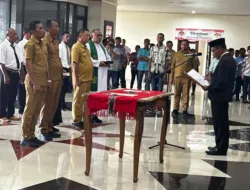 Isi Kekosongan Jabatan, Tiga Penjabat Kades dan BPD Antar Waktu Resmi Dilantik Sekda Tanimbar