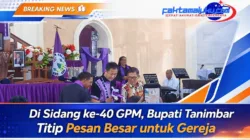 Bupati Tanimbar sampaikan pesan di GPM