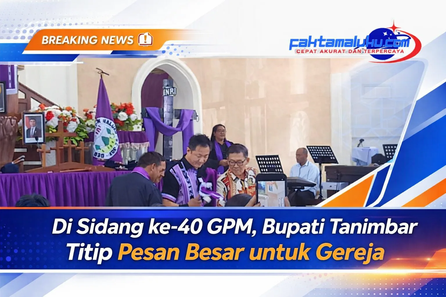 Di Sidang ke-40 GPM, Bupati Tanimbar Titip Pesan Besar untuk Gereja 1 Bupati Tanimbar sampaikan pesan di GPM