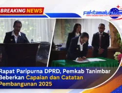 Rapat Paripurna DPRD, Pemkab Tanimbar Beberkan Capaian dan Catatan Pembangunan 2025