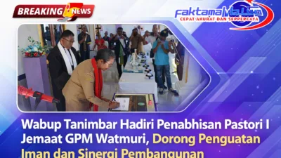 Wabup Tanimbar Hadiri Penabhisan Pastori I Jemaat GPM Watmuri, Dorong Penguatan Iman dan Sinergi Pembangunan 8 Wabup Tanimbar tandatangani prasasti penting
