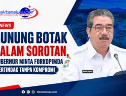 Gunung Botak Dalam Sorotan, Gubernur Minta Forkopimda Bertindak Tanpa Kompromi