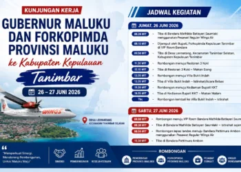 Menarik! Kunker Besar ke Tanimbar, Gubernur Maluku Bawa Rombongan Forkopimda Lengkap