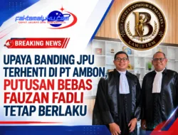 Upaya Banding JPU Terhenti di PT Ambon, Putusan Bebas Fauzan Fadli Tetap Berlaku