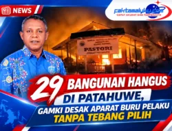 29 Bangunan Hangus di Patahuwe, GAMKI Desak Aparat Buru Pelaku Tanpa Tebang Pilih