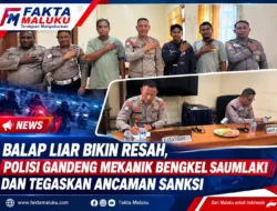 Balap Liar Bikin Resah, Polisi Gandeng Mekanik Bengkel Saumlaki dan Tegaskan Ancaman Sanksi