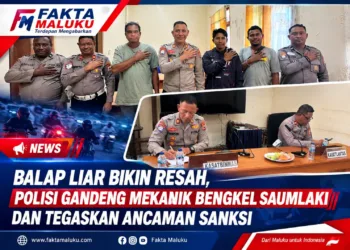 Balap Liar Bikin Resah, Polisi Gandeng Mekanik Bengkel Saumlaki dan Tegaskan Ancaman Sanksi 3 Balap Liar Bikin Resah, Polisi Gandeng Mekanik Bengkel Saumlaki dan Tegaskan Ancaman Sanksi